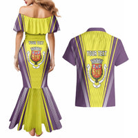 Personalized Coimbra Portugal Couples Matching Mermaid Dress and Hawaiian Shirt Sporty Style - Wonder Print Shop