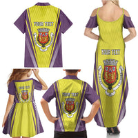 Personalized Coimbra Portugal Family Matching Summer Maxi Dress and Hawaiian Shirt Sporty Style - Wonder Print Shop