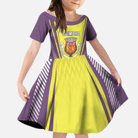 Personalized Coimbra Portugal Kid Short Sleeve Dress Sporty Style - Wonder Print Shop