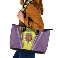 Personalized Coimbra Portugal Leather Tote Bag Sporty Style - Wonder Print Shop