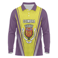 Personalized Coimbra Portugal Long Sleeve Polo Shirt Sporty Style - Wonder Print Shop