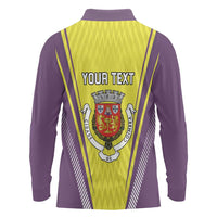 Personalized Coimbra Portugal Long Sleeve Polo Shirt Sporty Style - Wonder Print Shop