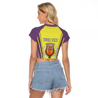 Personalized Coimbra Portugal Raglan Cropped T Shirt Sporty Style - Wonder Print Shop