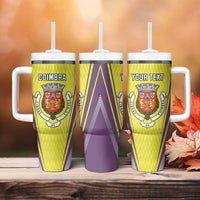 Personalized Coimbra Portugal Tumbler With Handle Sporty Style - Wonder Print Shop