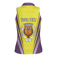 Personalized Coimbra Portugal Women Sleeveless Polo Shirt Sporty Style - Wonder Print Shop
