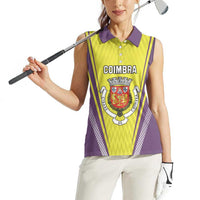 Personalized Coimbra Portugal Women Sleeveless Polo Shirt Sporty Style - Wonder Print Shop