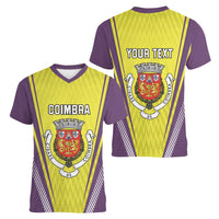 Personalized Coimbra Portugal Women V-Neck T-Shirt Sporty Style - Wonder Print Shop