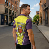 Personalized Coimbra Portugal Zipper Polo Shirt Sporty Style - Wonder Print Shop