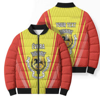 Personalized Evora Portugal Bomber Puffer Jacket Sporty Style - Wonder Print Shop