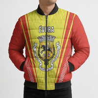 Personalized Evora Portugal Bomber Puffer Jacket Sporty Style - Wonder Print Shop