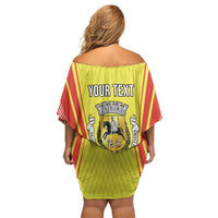 Personalized Evora Portugal Family Matching Off Shoulder Short Dress and Hawaiian Shirt Sporty Style - Wonder Print Shop