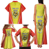 Personalized Evora Portugal Family Matching Tank Maxi Dress and Hawaiian Shirt Sporty Style - Wonder Print Shop