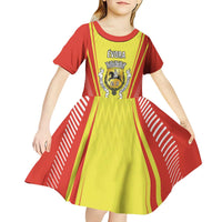 Personalized Evora Portugal Kid Short Sleeve Dress Sporty Style - Wonder Print Shop