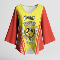 Personalized Evora Portugal Kimono Sleeve Blouse Sporty Style - Wonder Print Shop