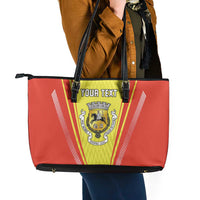 Personalized Evora Portugal Leather Tote Bag Sporty Style - Wonder Print Shop