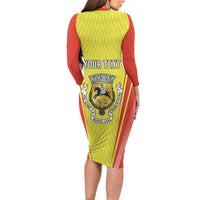 Personalized Evora Portugal Long Sleeve Bodycon Dress Sporty Style - Wonder Print Shop