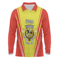Personalized Evora Portugal Long Sleeve Polo Shirt Sporty Style - Wonder Print Shop
