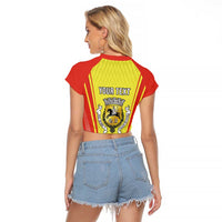 Personalized Evora Portugal Raglan Cropped T Shirt Sporty Style - Wonder Print Shop