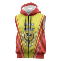 Personalized Evora Portugal Sleeveless Zip Hoodie Sporty Style - Wonder Print Shop