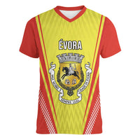 Personalized Evora Portugal Women V-Neck T-Shirt Sporty Style - Wonder Print Shop