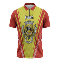 Personalized Evora Portugal Zipper Polo Shirt Sporty Style - Wonder Print Shop