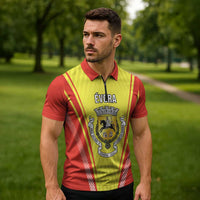 Personalized Evora Portugal Zipper Polo Shirt Sporty Style - Wonder Print Shop