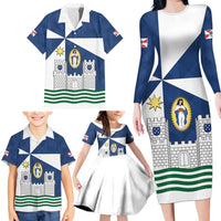 Faro Portugal Family Matching Long Sleeve Bodycon Dress and Hawaiian Shirt Sporty Style - Wonder Print Shop