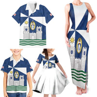 Faro Portugal Family Matching Tank Maxi Dress and Hawaiian Shirt Sporty Style - Wonder Print Shop