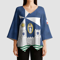 Faro Portugal Kimono Sleeve Blouse Sporty Style - Wonder Print Shop