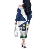 Faro Portugal Off The Shoulder Long Sleeve Dress Sporty Style - Wonder Print Shop