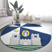 Faro Portugal Round Carpet Sporty Style - Wonder Print Shop