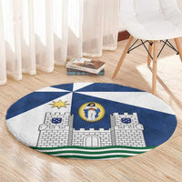 Faro Portugal Round Carpet Sporty Style - Wonder Print Shop