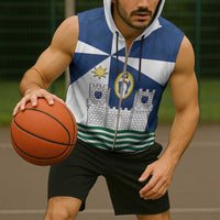 Faro Portugal Sleeveless Zip Hoodie Sporty Style - Wonder Print Shop