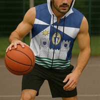 Faro Portugal Sleeveless Zip Hoodie Sporty Style - Wonder Print Shop