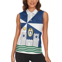 Faro Portugal Women Sleeveless Polo Shirt Sporty Style - Wonder Print Shop