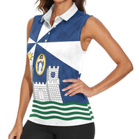 Faro Portugal Women Sleeveless Polo Shirt Sporty Style - Wonder Print Shop