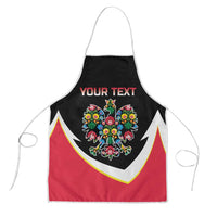 Personalized Poland Wycinanki Eagle Apron Polish Traditional Floral Folk Pattern - Wonder Print Shop