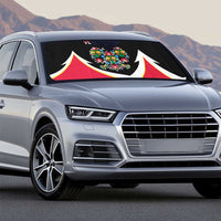 Personalized Poland Wycinanki Eagle Auto Sun Shade Polish Traditional Floral Folk Pattern - Wonder Print Shop