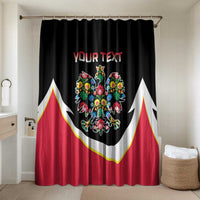 Personalized Poland Wycinanki Eagle Bathroom Set Polish Traditional Floral Folk Pattern - Wonder Print Shop