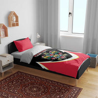 Personalized Poland Wycinanki Eagle Bedding Set Polish Traditional Floral Folk Pattern - Wonder Print Shop