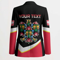 Personalized Poland Wycinanki Eagle Blazer Polish Traditional Floral Folk Pattern - Wonder Print Shop