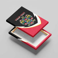 Personalized Poland Wycinanki Eagle Canvas Wall Art Polish Traditional Floral Folk Pattern - Wonder Print Shop