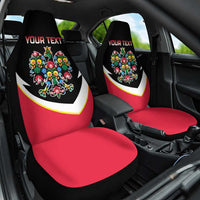 Personalized Poland Wycinanki Eagle Car Seat Cover Polish Traditional Floral Folk Pattern - Wonder Print Shop