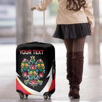 Personalized Poland Wycinanki Eagle Luggage Cover Polish Traditional Floral Folk Pattern - Wonder Print Shop