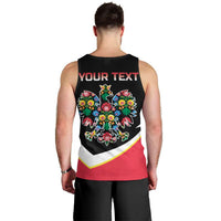 Personalized Poland Wycinanki Eagle Men Tank Top Polish Traditional Floral Folk Pattern - Wonder Print Shop