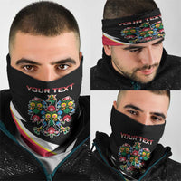 Personalized Poland Wycinanki Eagle Neck Gaiter Polish Traditional Floral Folk Pattern LT18