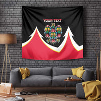 Personalized Poland Wycinanki Eagle Tapestry Polish Traditional Floral Folk Pattern - Wonder Print Shop