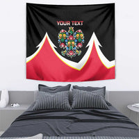 Personalized Poland Wycinanki Eagle Tapestry Polish Traditional Floral Folk Pattern - Wonder Print Shop
