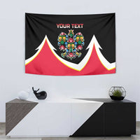 Personalized Poland Wycinanki Eagle Tapestry Polish Traditional Floral Folk Pattern - Wonder Print Shop