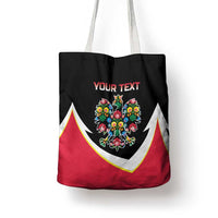 Personalized Poland Wycinanki Eagle Tote Bag Polish Traditional Floral Folk Pattern - Wonder Print Shop